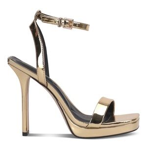 Jessica Simpson Metallic Gold Heels